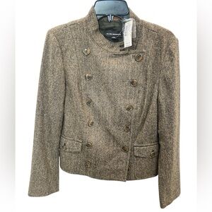 Club Monaco Brown Blazer Tailored Wool Blend